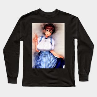 Oikawa Shizuku Anime Watercolor Long Sleeve T-Shirt